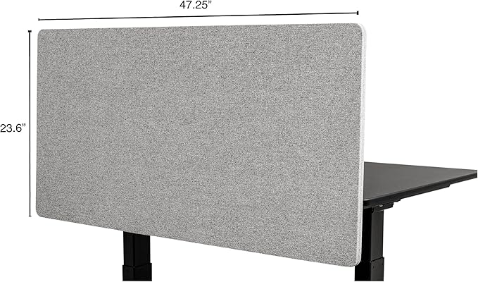 Stand Up Desk Store ReFocus Clamp-on Acoustic Desk Divider Privacy Panel That - Image 7