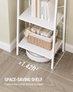 Hzuaneri Ladder Shelf, Bookshelf Bookcase, Freestanding Corner Storage Shelve - Image 6