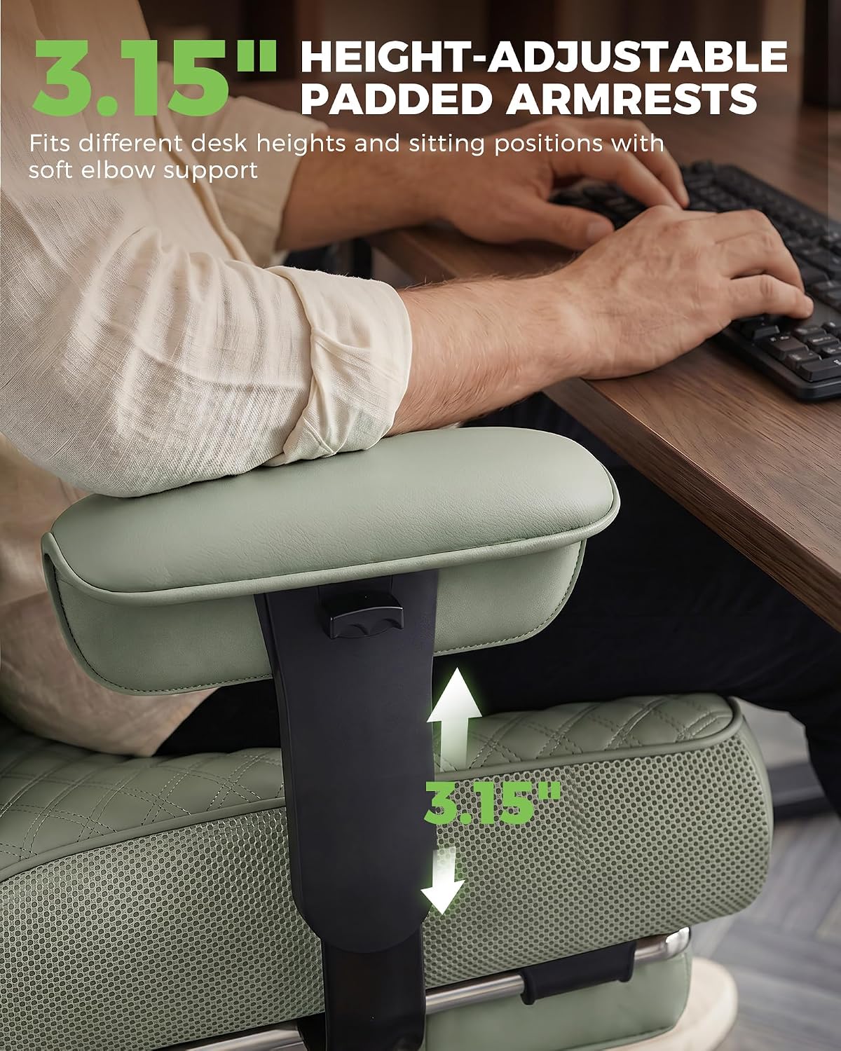 GTPLAYER Big and Tall Office Chair Computer Gaming Chair with Footrest