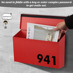 KYODOLED Wall-Mount Mailbox, Large Capacity Mail Box, Galvanized Steel - Image 7