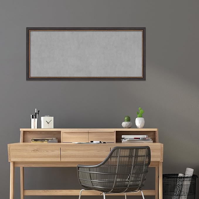 Amanti Art Black Framed Magnetic Board 23x51 Oversize Vision Board - Image 5