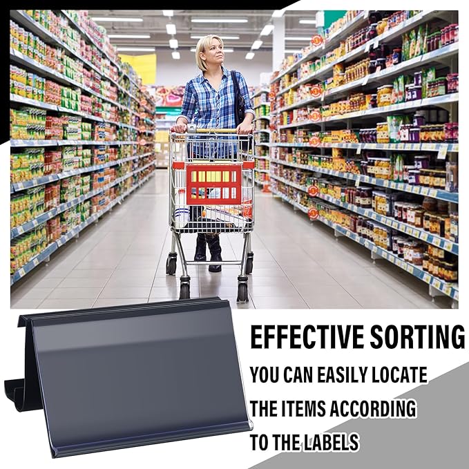Kathfly 50 Pcs Wire Shelf Label Holders Compatible - Image 6