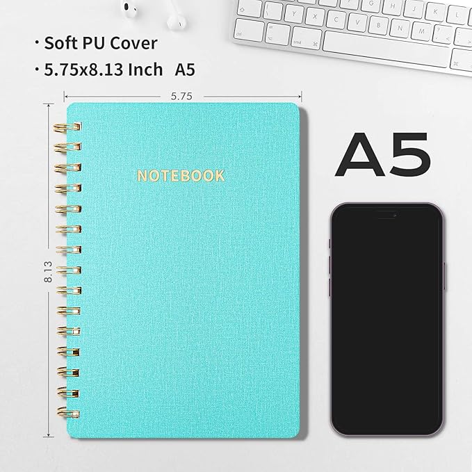 Spiral Notebook-5.75" x 8.125" College Ruled Journal - Image 4
