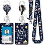 Giancomics Book Lover Lanyards for Id Badges, Readers ID Badge Holder by Giancomics