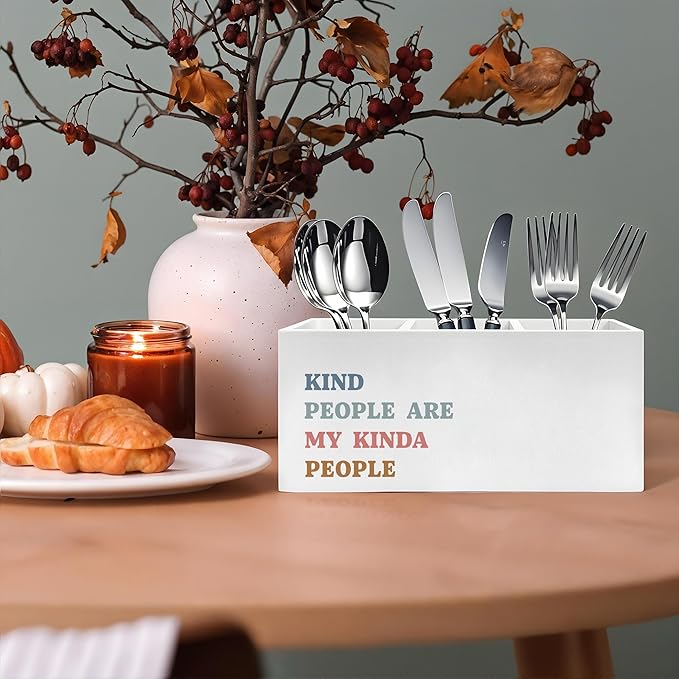 Exqcom Kind People Are My Kinda People Pen Pencil Holder, Teacher Appreciation - Image 4