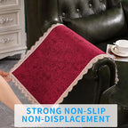 MINJIATEX Couch arm Covers, Non-Slip lace Sofa arm Covers Set of 2 Washable - Image 4