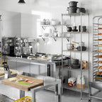Regal Altair 18" Deep x 24" Wide x 86" Height Wire Shelving Kit | 5-Tier | NSF - Image 7