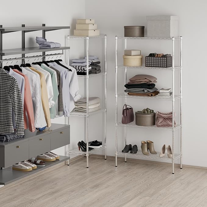 Regal Altair 14" Deep x 36" Wide x 74" Height Wire Shelving Kit | 5-Tier | NSF - Image 7
