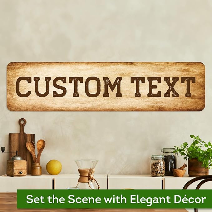 Custom Sign, Custom Street Sign, 11 Font Colors, 13 Font Styles, 4 Hole Options - Image 4