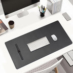 KINGFOM Desk Pad Office Desktop Protecter, PU Leather Desk Mat Blotters - Image 3