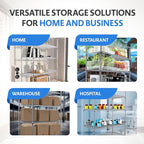 4000 LBS Heavy Duty Metal Shelving Unit – 36x18x76 NSF 5-Tier Wire Rack - Image 9