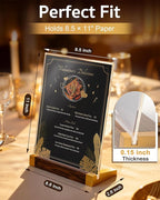 1 Pack Acrylic Sign Holder 8.5 x 11 Inch - Image 7