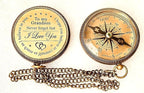 Gift for Grandson Brass Compass Engraved Quote | Memory Present to My Grandson - Image 4