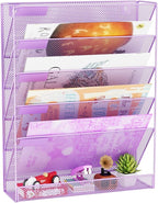 GDINDINFAN Wall File Organizer Holder Mesh Hanging Paper Document Holder by GDINDINFAN
