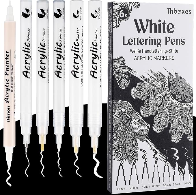 Thboxes White Pens Set by Thboxes