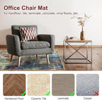 Anidaroel 36"x60" Chair Mat for Hardwood Floor, Anti-Slip Desk Chair Mat for - Image 3
