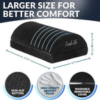 ComfiLife Foot Rest for Under Desk at Work – Adjustable Height Memory Foam Foot - Image 4