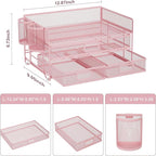 Marbrasse 3 Tier Mesh Desk Organizer - Image 6