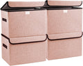 Bagnizer Linen Fabric Foldable Storage Cube Bin Organizer Basket by Bagnizer