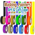 12 Pack Colored Masking Tape, 396 Ft x 0.6 inch Mini Colored Painters Tape - Image 9