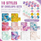 TaoBary 160 Pcs Stationery Paper Set 50 Double Sided Stationery Papers - Image 4
