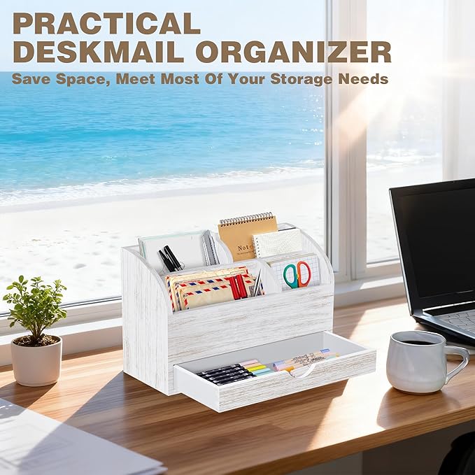 SeekElegant Wood Mail Organizer - Image 4