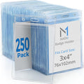 Mata1-USA Plastic Extra-Thick Vertical ID Card Holder, Large Size No Zipper by Mata1