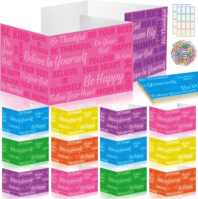Cinrobiye 24 Pcs Inspirational Privacy Folders Standard by Cinrobiye