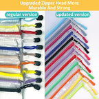 YOPCDJ 12pcs Mesh Zipper Pouch Bags, A5 Puzzle Bag - Image 4