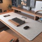 DAWNTREES Large Felt Desk Mat, Office Computer Desk Mat - Image 2