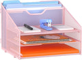 GAWERK Letter Tray Organizer, Mesh Desk File Organizer by Gawerk