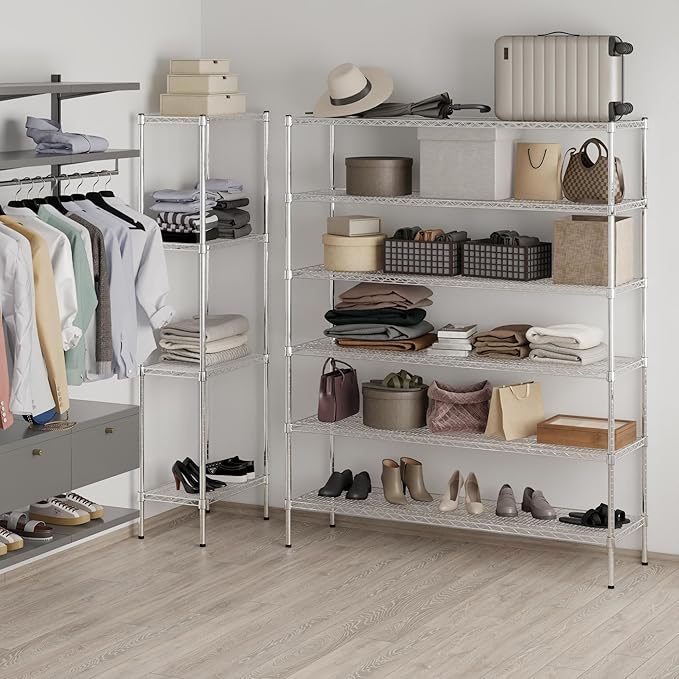 Regal Altair 18" Deep x 60" Wide x 74" Height Wire Shelving Kit | 6-Tier | NSF - Image 7