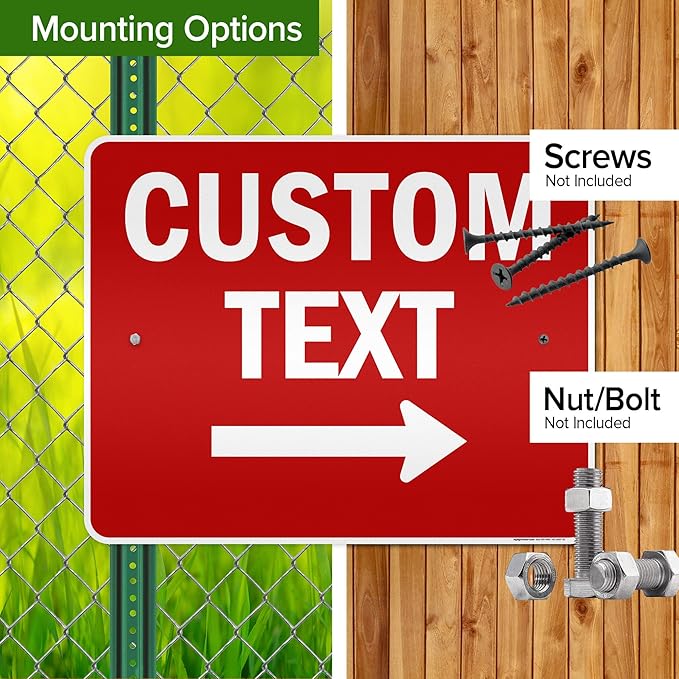 Custom Arrow, Custom Directional Sign, Right Arrow, 24x30 Inches, 3M EGP - Image 5