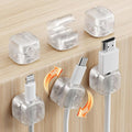 Yocice 6Pack Rotatable Cord Organizer, Spring Cable Clips Desk Cable Management by Yocice