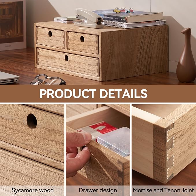 Kirigen Wooden Desktop Organizer - Image 5