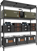 M MZG 4 Tiers Storage Shelves Load 2640LBS, Metal Shelving Wire Metal Shelving by MEIGAOPLASTICANDMETALHKCOLIMITED