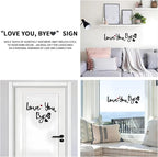 Love You Bye Wood Sign with Butterfly Home Decor Boho Decor Wall Decor Express - Image 6