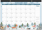 Desk Calendar 2027,18 Months Calendar from January 2027 to June 2028 | 17" x 12", Desk Calendars 2027-2028 with Large Ruled Blocks for Planning