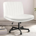 PUKAMI Criss Cross Chair with Wheels, Armless Cross Legged Office Desk Chair by PUKAMI