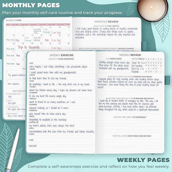 Clever Fox Self-Care Journal – Daily Reflection Notebook – Mental Health & - Image 3