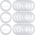 Pack of 24, 360-degree Protractor, 12.5cm Diameter, Crystal Clear by Virginia%27s+Store
