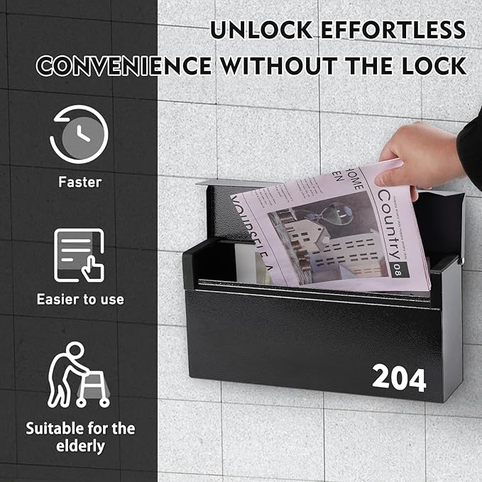 KYODOLED Wall-Mount Mailbox, Large Capacity Mail Box, Mailboxes - Image 6