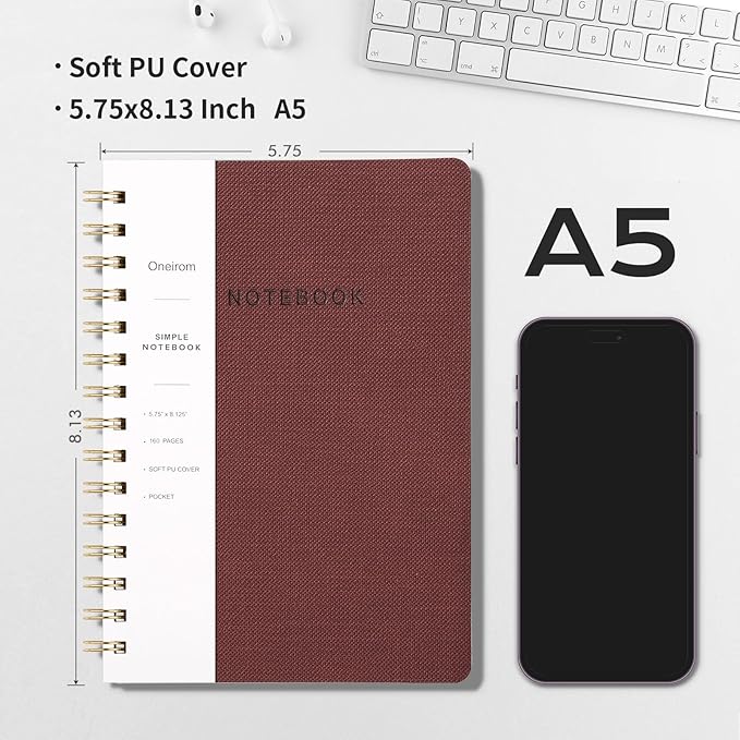 Spiral Notebook-5.75" x 8.125" College Ruled Journal - Image 2