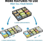 Marbrasse Expandable Desk Drawer Organizer, Mesh Drawer Organizer Tray - Image 5