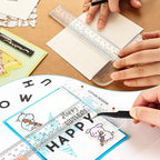 6 Inches Acrylic Clear T-Square Ruler, 5 Pack, T Square Ruler, Transparent - Image 3
