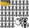 VNDUEEY 200 Pack Black Fridge Magnets, Refrigerator Magnets Whiteboard Magnets by VNDUEEY