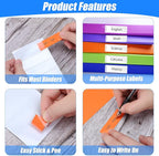 120 Pieces Clear Binder Label Holders Self Adhesive Label Holder Clear Adhesive - Image 6