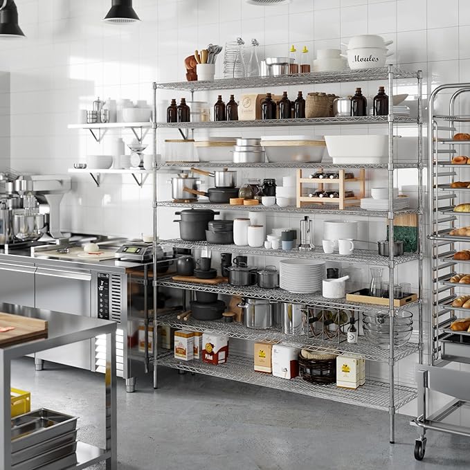 Regal Altair 18" Deep x 72" Wide x 86" Height Wire Shelving Kit | 8-Tier | NSF - Image 2