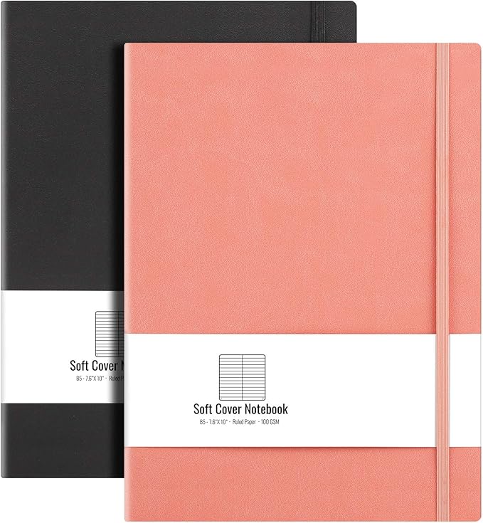 B5 College Ruled Notebook Softcover Journals- AHGXG Large Composition Notebook by AHGXG