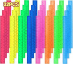 12 Inch Plastic Rulers, 32 Pack Assorted Colors Transparent Ruler Bulk by Unknown